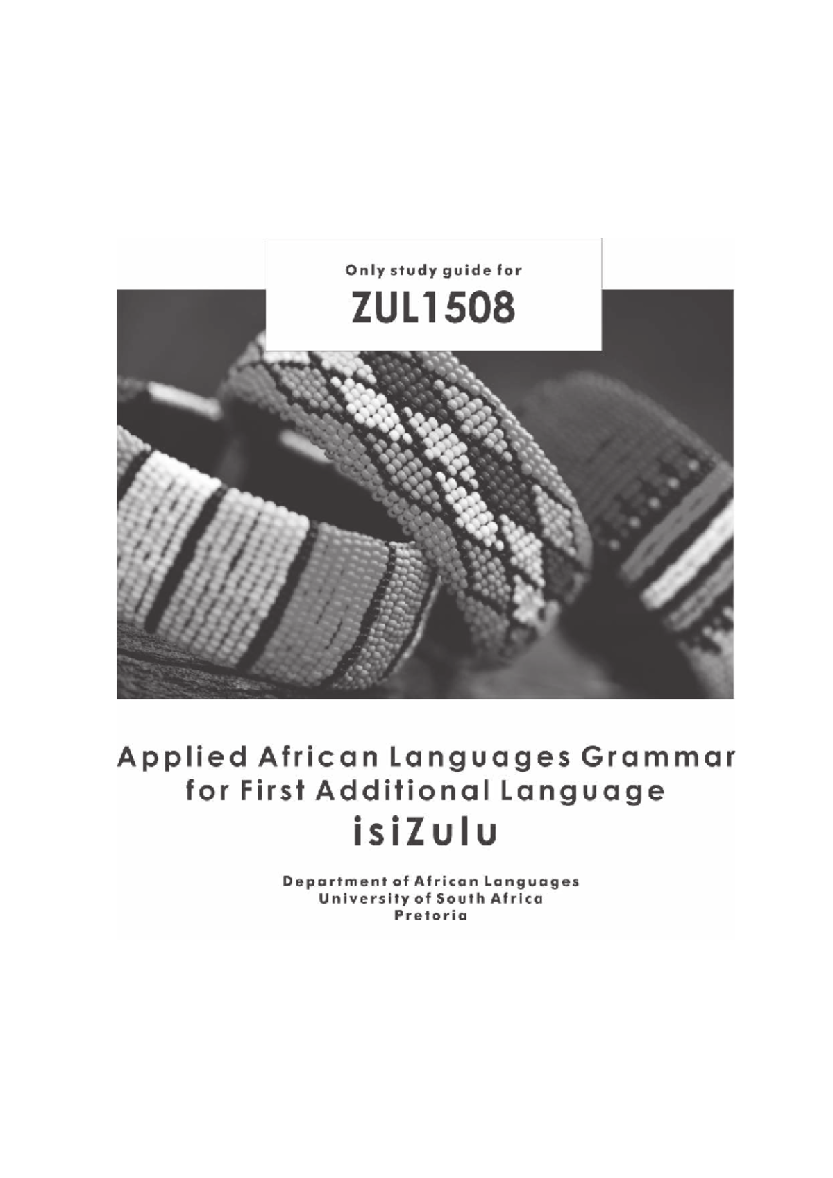 Zulu 1508 - Imisindo Nokusebenza Kwayo: Izifundo Zokuphinyiswa Kwezwi ...