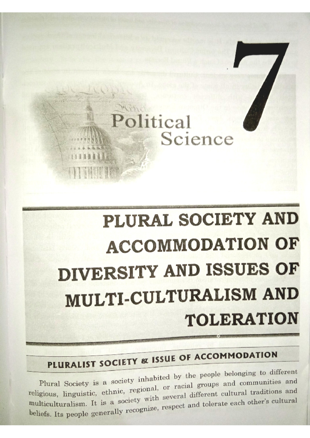 Multiculturalism: Major Debates & Issues in Plural Societies - CC3 ...