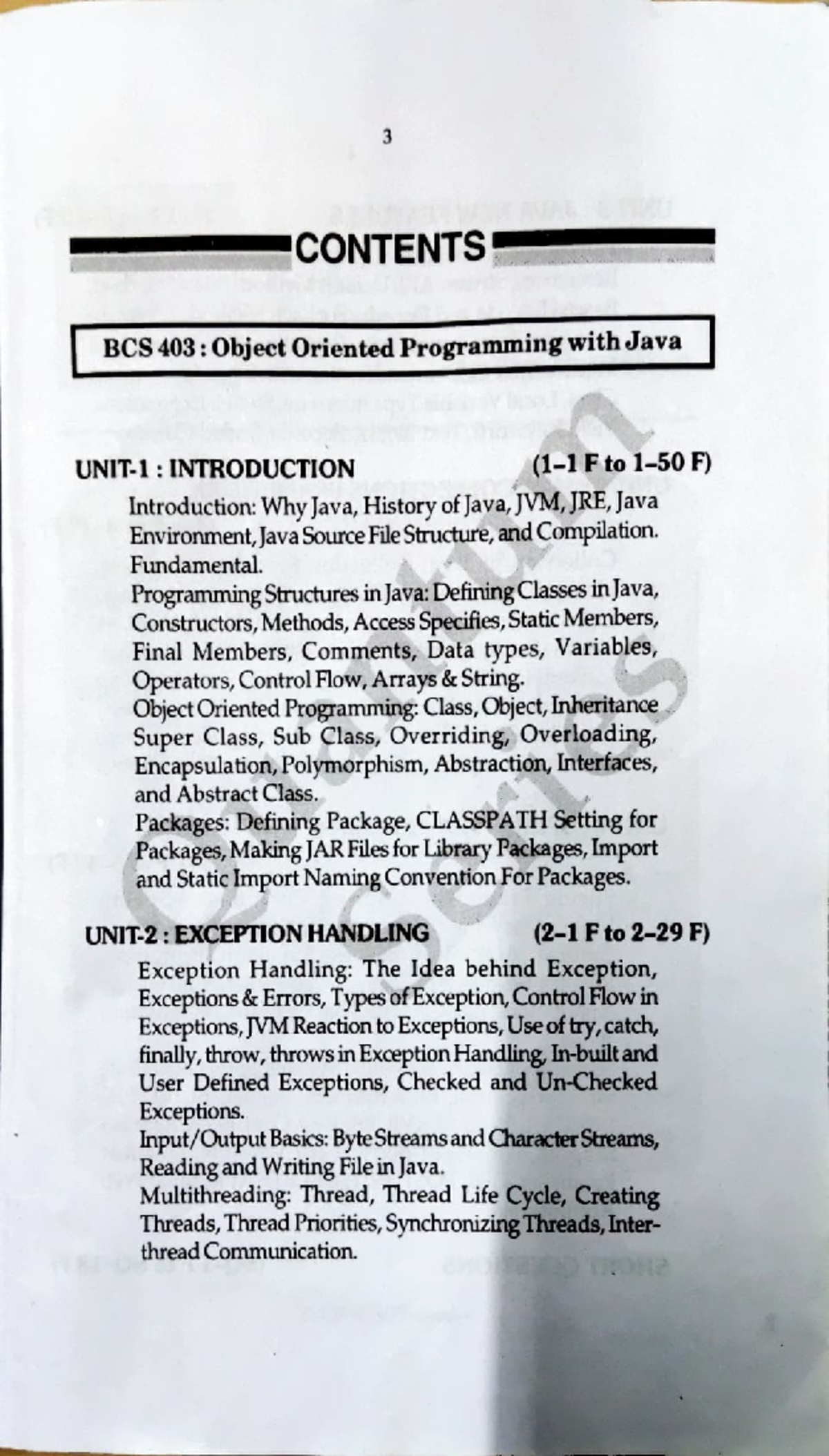 Object Oriented Programming with Java: BCS 403 Final Exam Notes - Studocu
