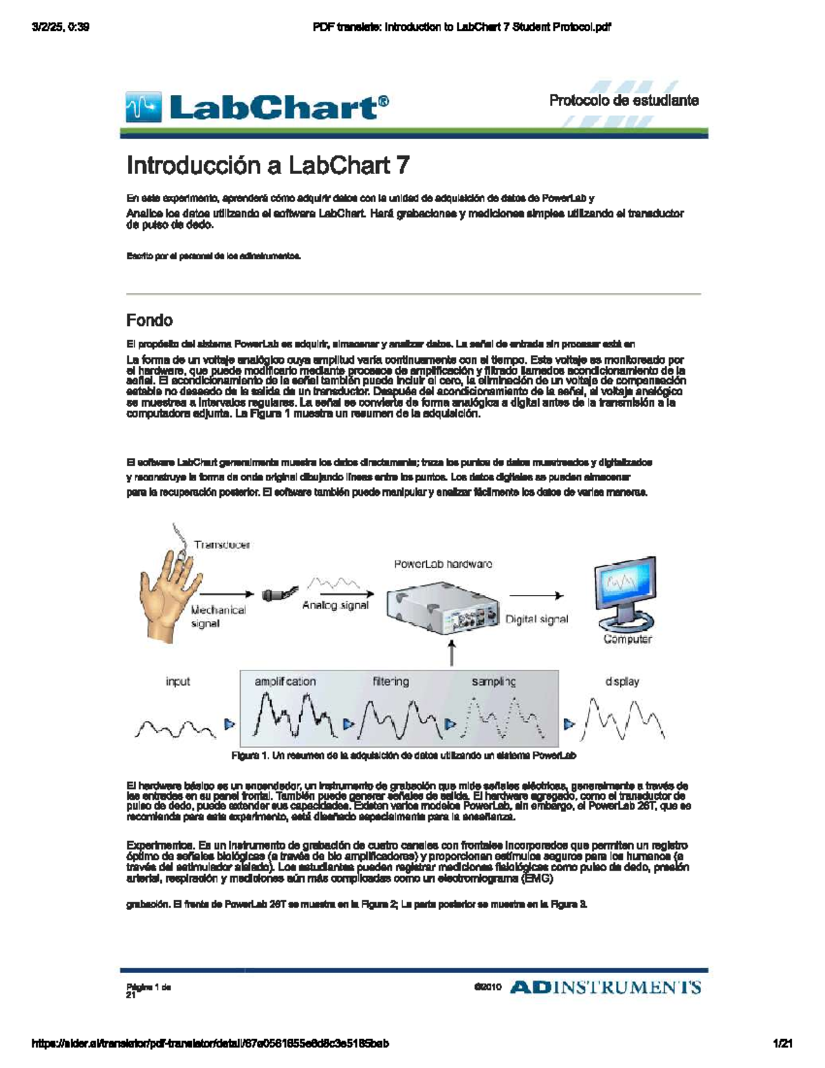 Introduccion lab chart traducido - 0:39 PDF translate: Introduction to ...