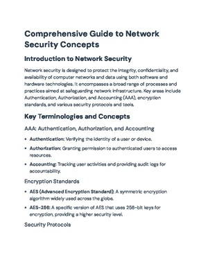 Network Security - Study Notes & Assignments - Studocu