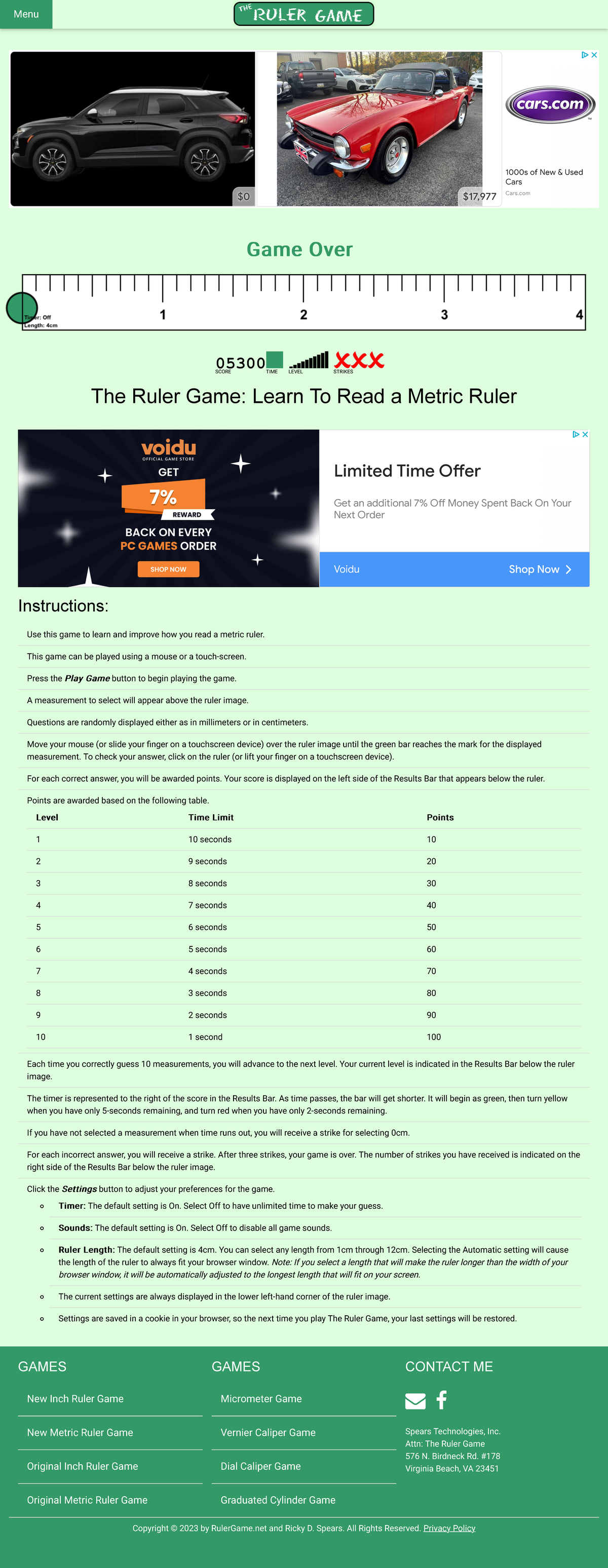 Metric Ruler Game Instructions: Mastering the Metric Ruler Skills - Studocu