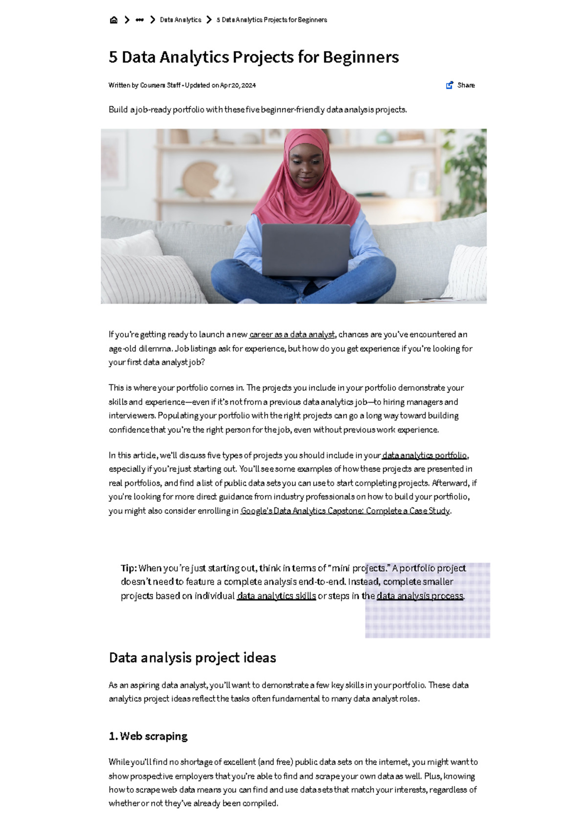 5 projects Data Analytics - Coursera GDA Course 8 - If you’re getting ...