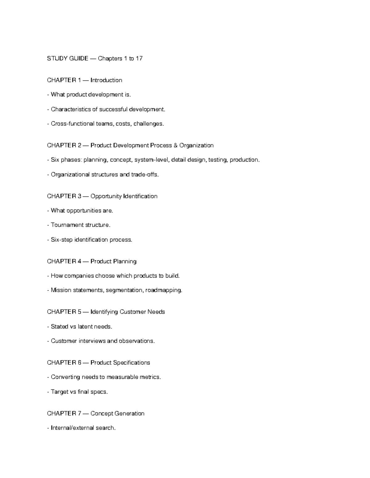 SCM3030 Study Guide: Comprehensive Overview of Chapters 1-14 - Studocu