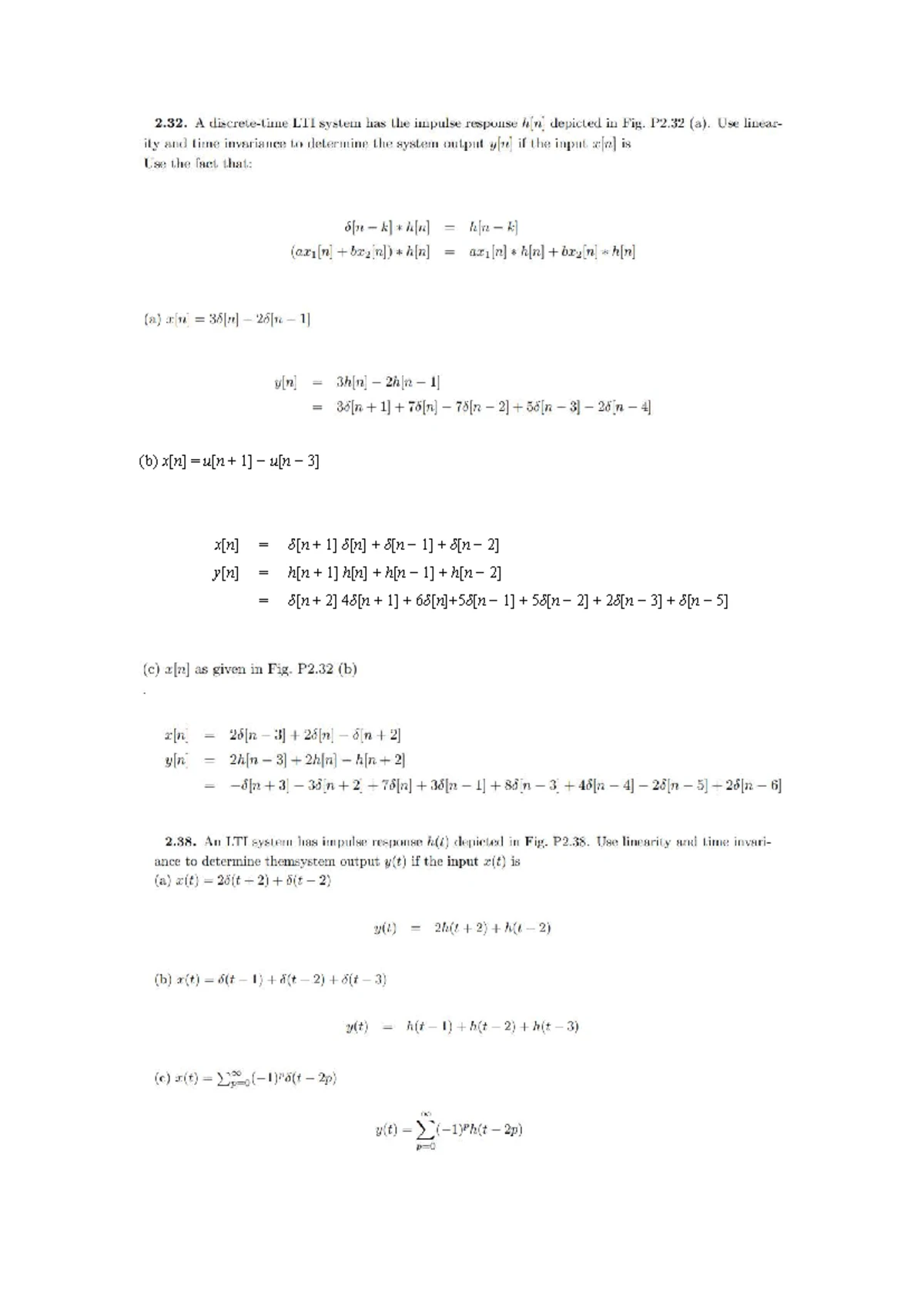 Midterm Solutions for Signals and Systems (CauSa1) Analysis - Studocu