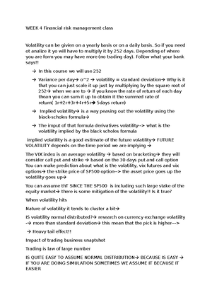 FRM II Sample Exam questions - FIN3118 - Warning: TT: undefined ...