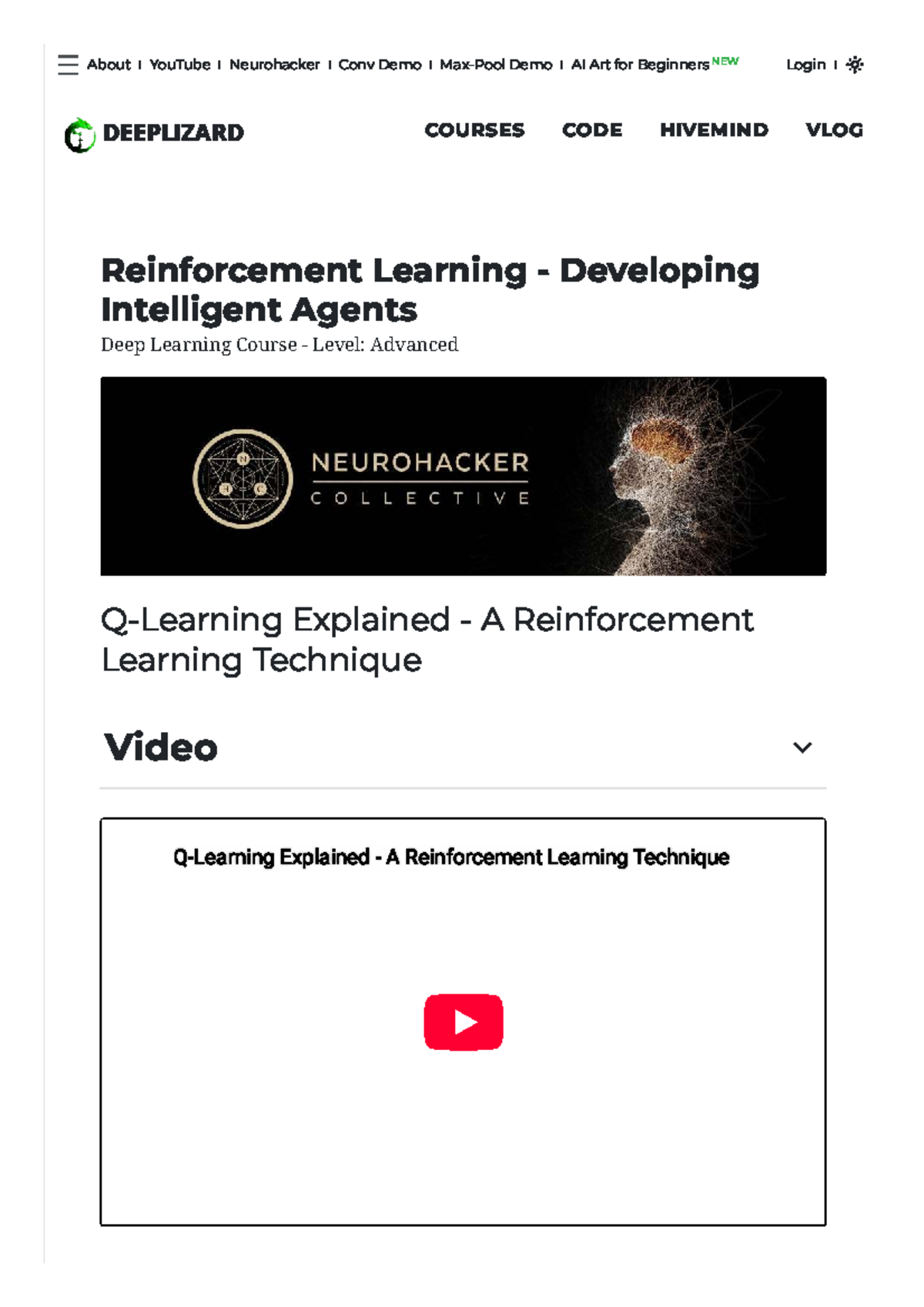 Q-Learning Explained: A Reinforcement Learning Technique (HIVEMIND ...