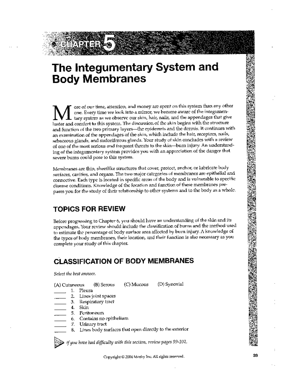 Final Exam Study Guide for Course Code: ABC123 - CHAPTER 5 The ...