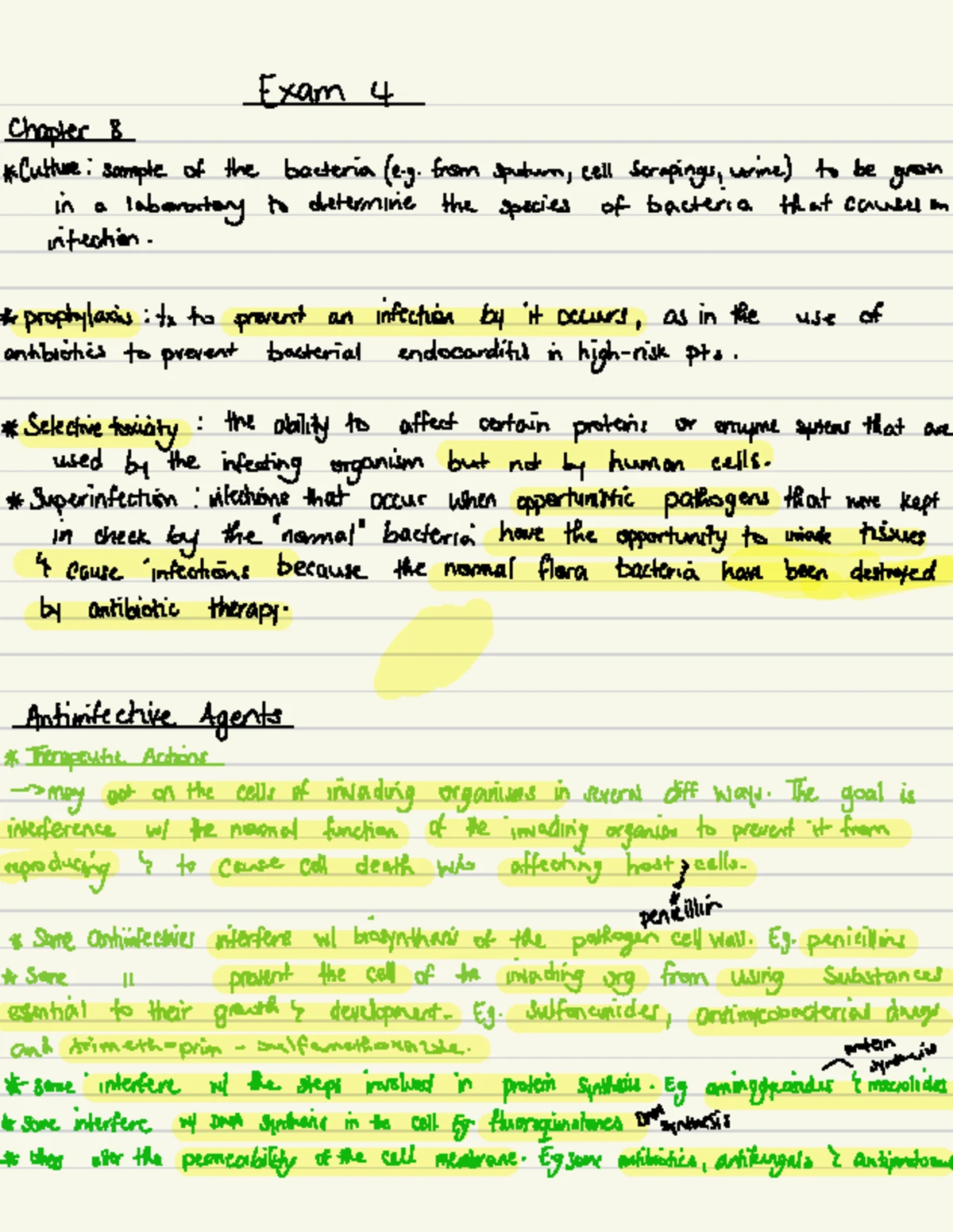 Pharm - Exam 4 Study Guide: Antiinfective Agents Insights - Studocu