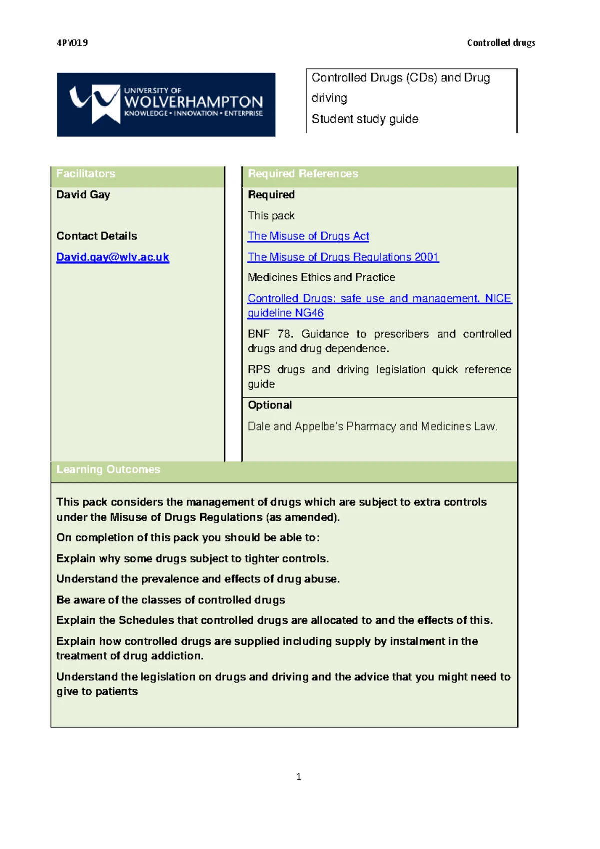 The Human Medicines Regulations 2012 Study Guide - The Human Medicines ...