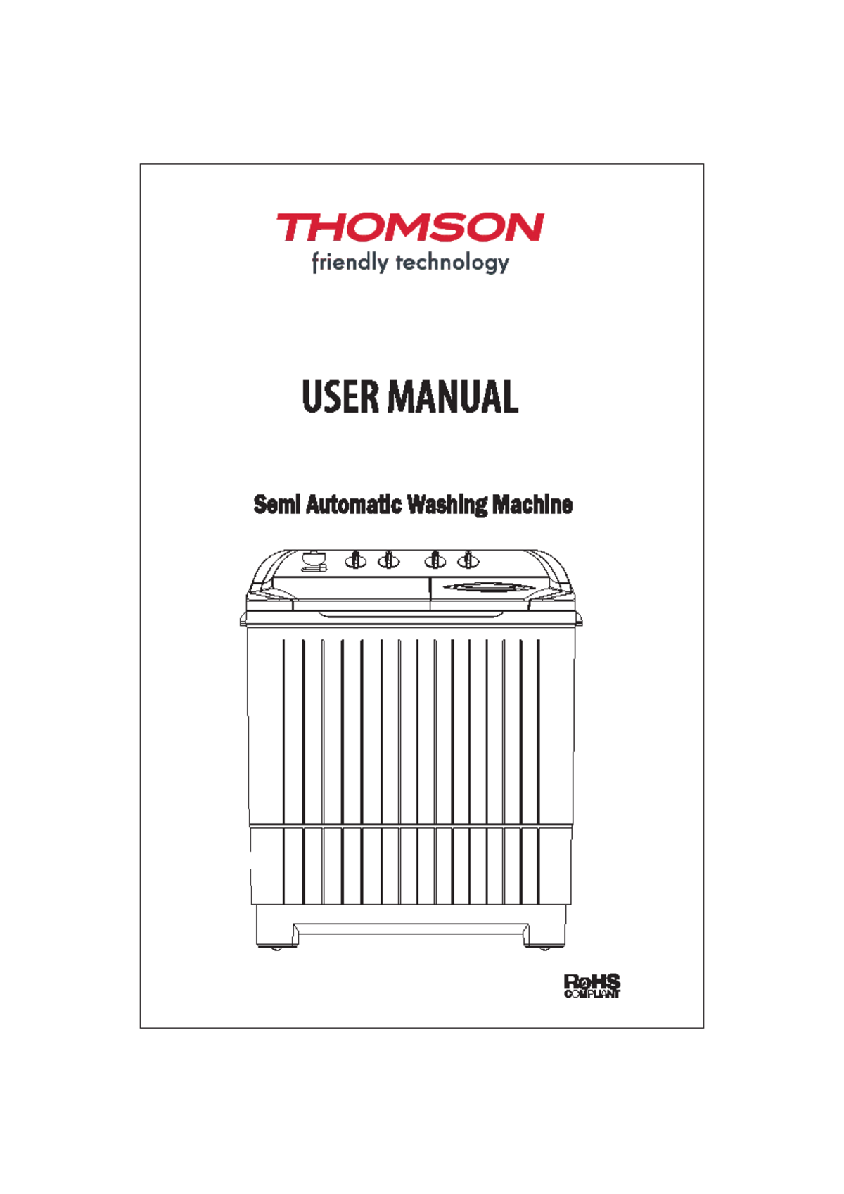 Thomson-washing-machine working - Note : Graphics and Images shown in ...