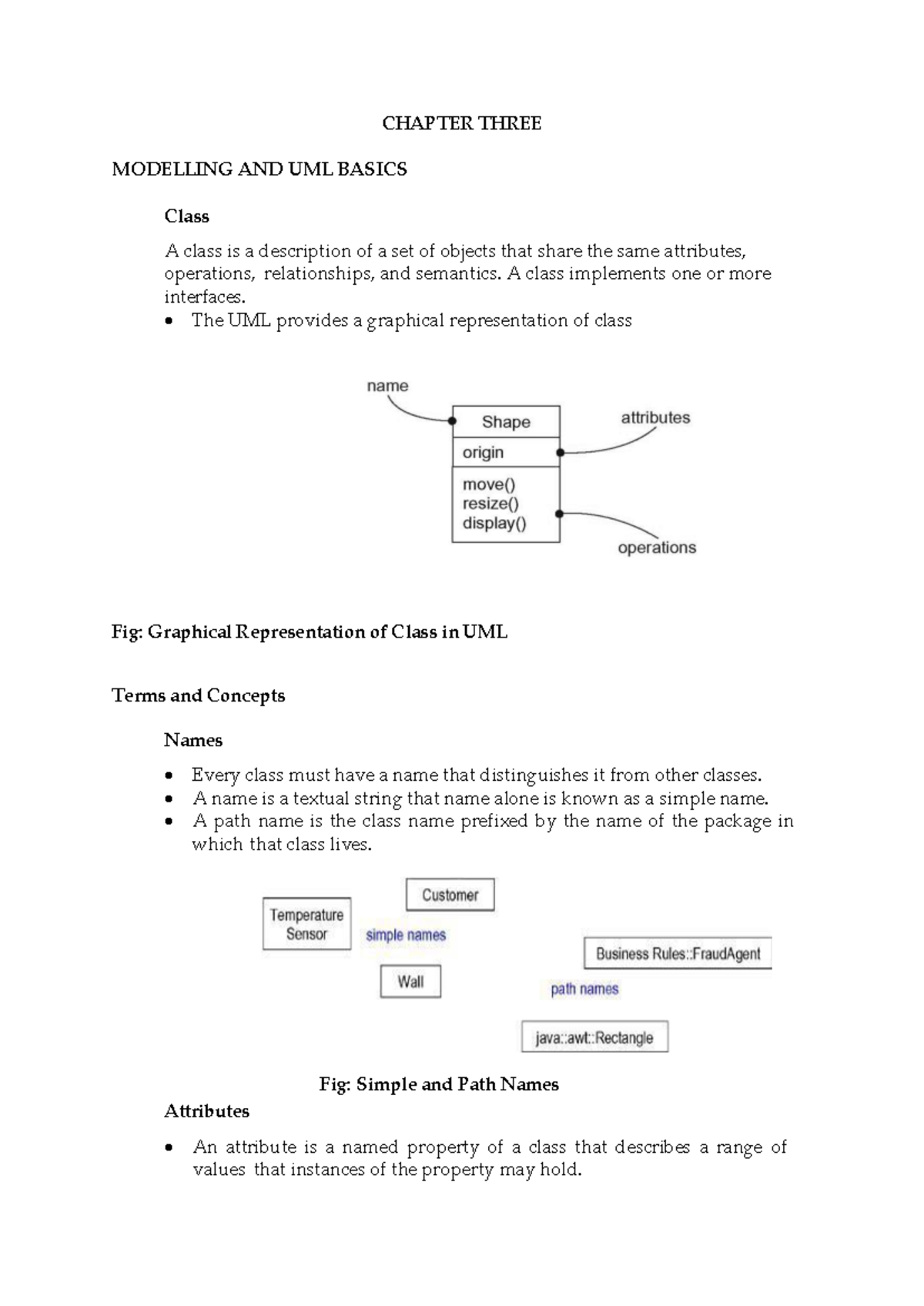 CHAPTER 3: UML Basics and Class Modeling Techniques - Studocu