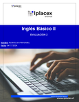 ingles basico 2 - INGLES II 2023 3B - Iplacex - Studocu