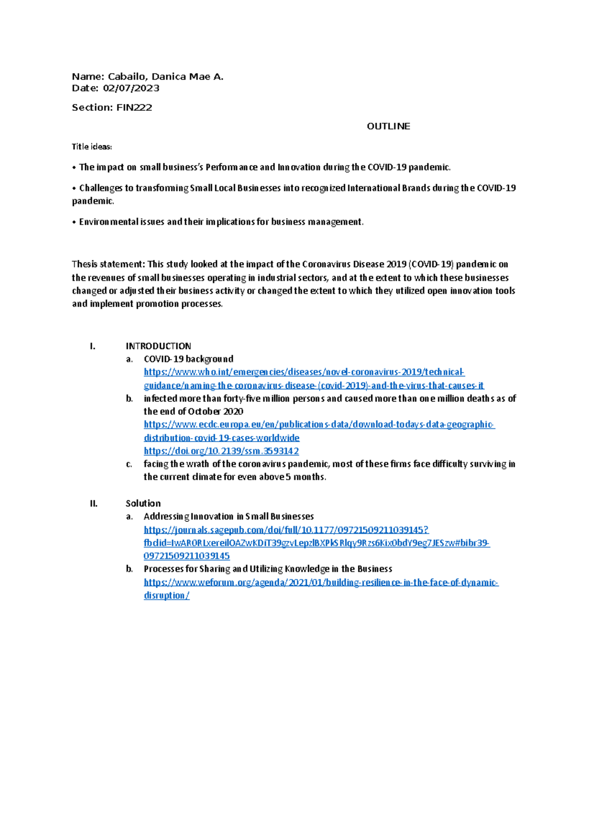CP3 and CP4 - to inform about cp1 and cp2 - ####### Name: Cabailo ...