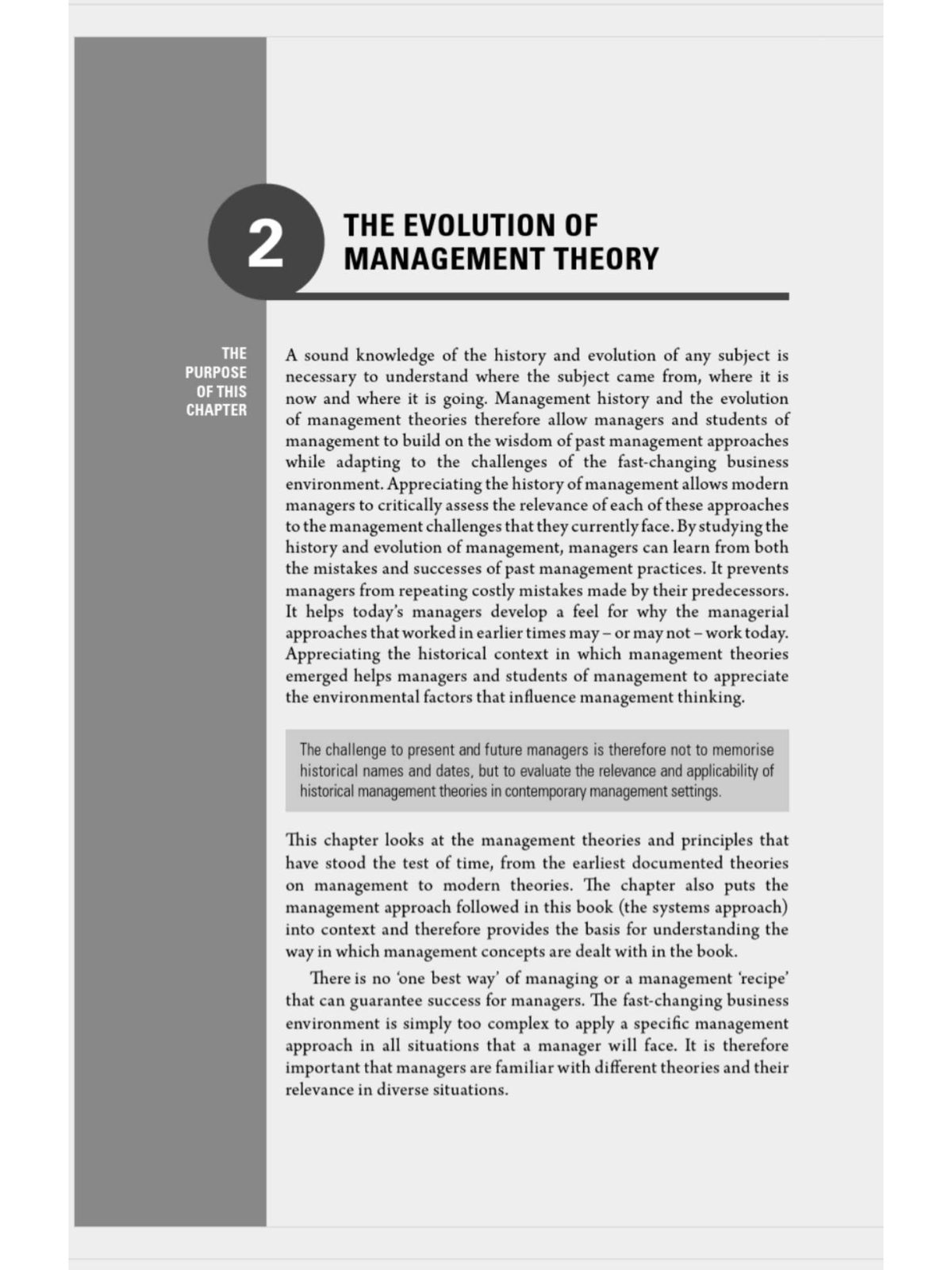 Chapter 2: The Evolution of Management Theory (MGT 101) - Studocu