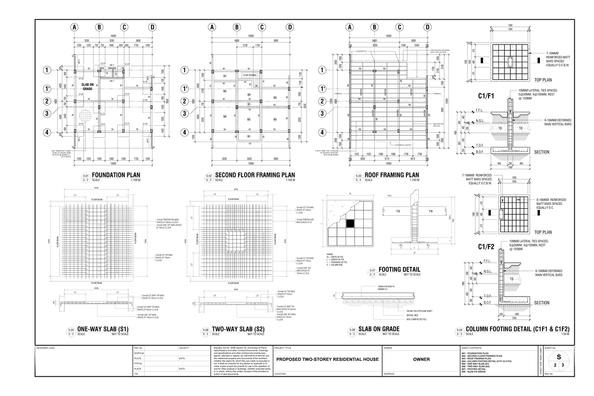 S2 Structural Plan for Proposed Residential House - Studocu