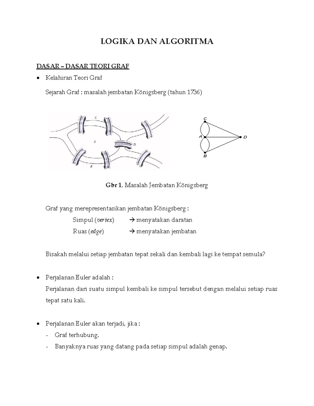 Bab 1 - Dasar Teori Graf - Exam Notes - Studocu
