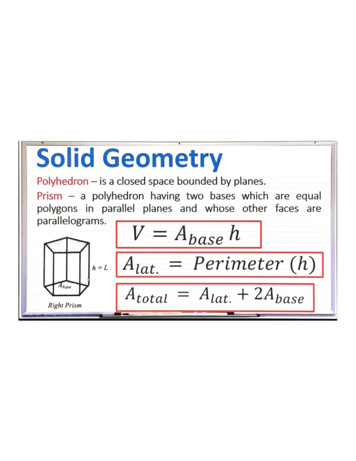 Solid Geometry Notes: Key Concepts and Theorems - Studocu