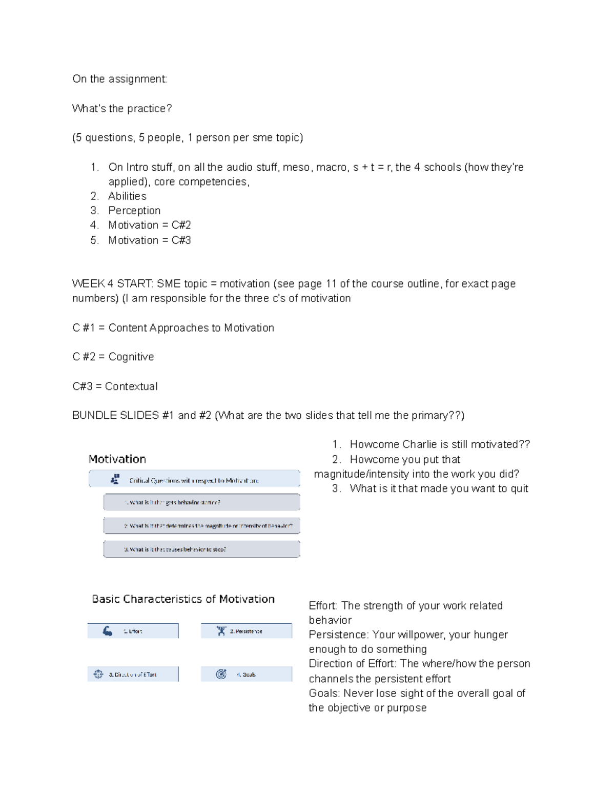 1BA3 OB Week 4 - Motivation Theories and Applications - Studocu