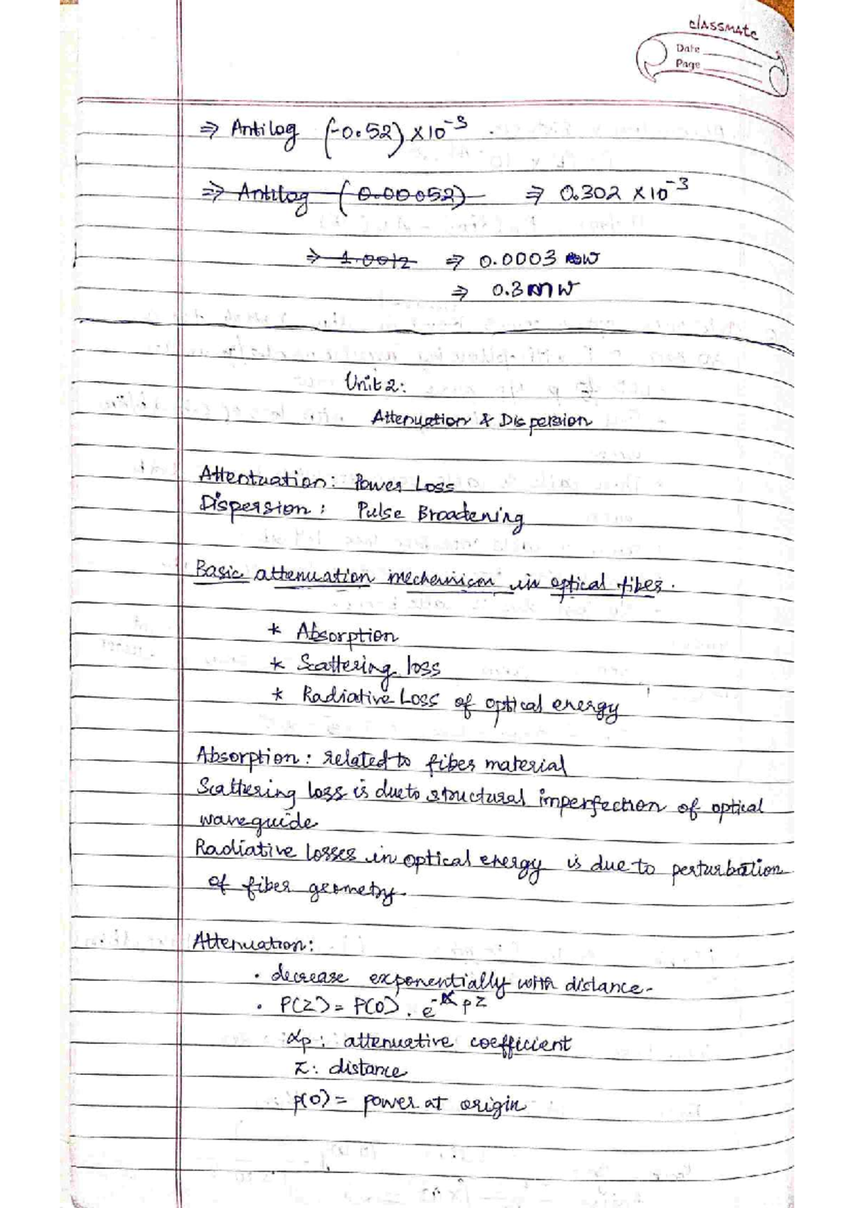 FOO 2: Attenuation and Dispersion in Optical Fibers - Key Concepts ...