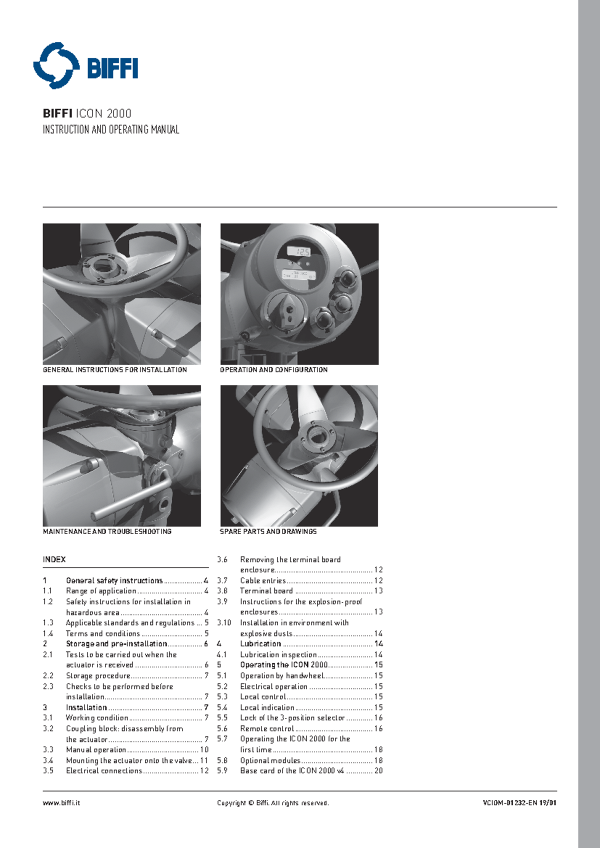 ICON 2000 Electric Actuator Instruction & Operating Manual (VCIOM-01232 ...