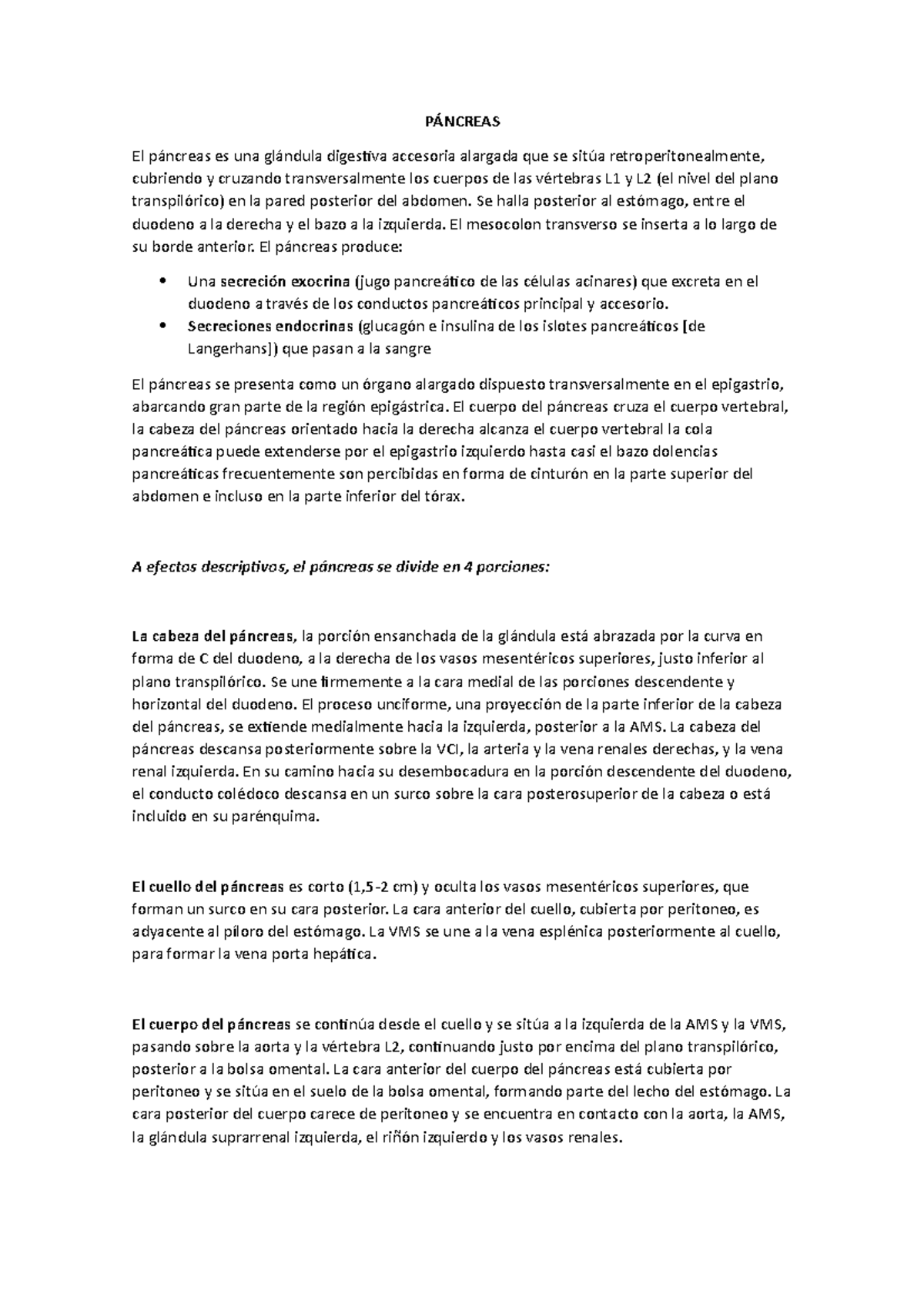 Anatomía del Páncreas Endocrino: Funciones y Estructura Pancreática ...