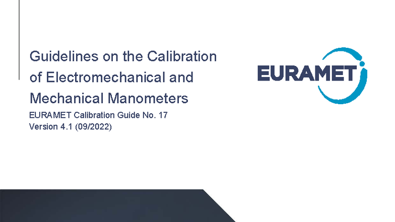 I-CAL-GUI-017: Calibration Guidelines for Electromechanical ...