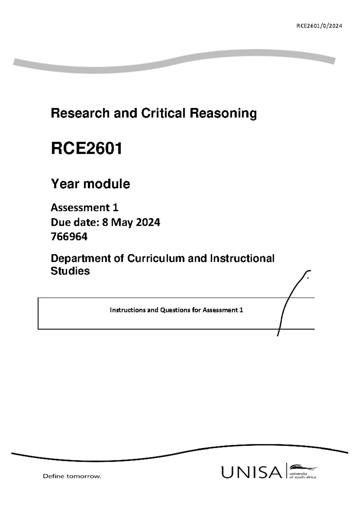 RCE2601 Lesson 2: Crafting Research Questions and Objectives - Studocu