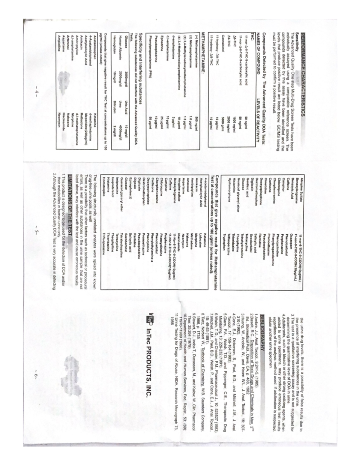 Drug-test - Laboratory for drug testing - PERFORMANCE CHARACTERISTICS ...