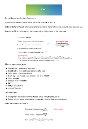 ACC152 - Accounting 1 - Studocu