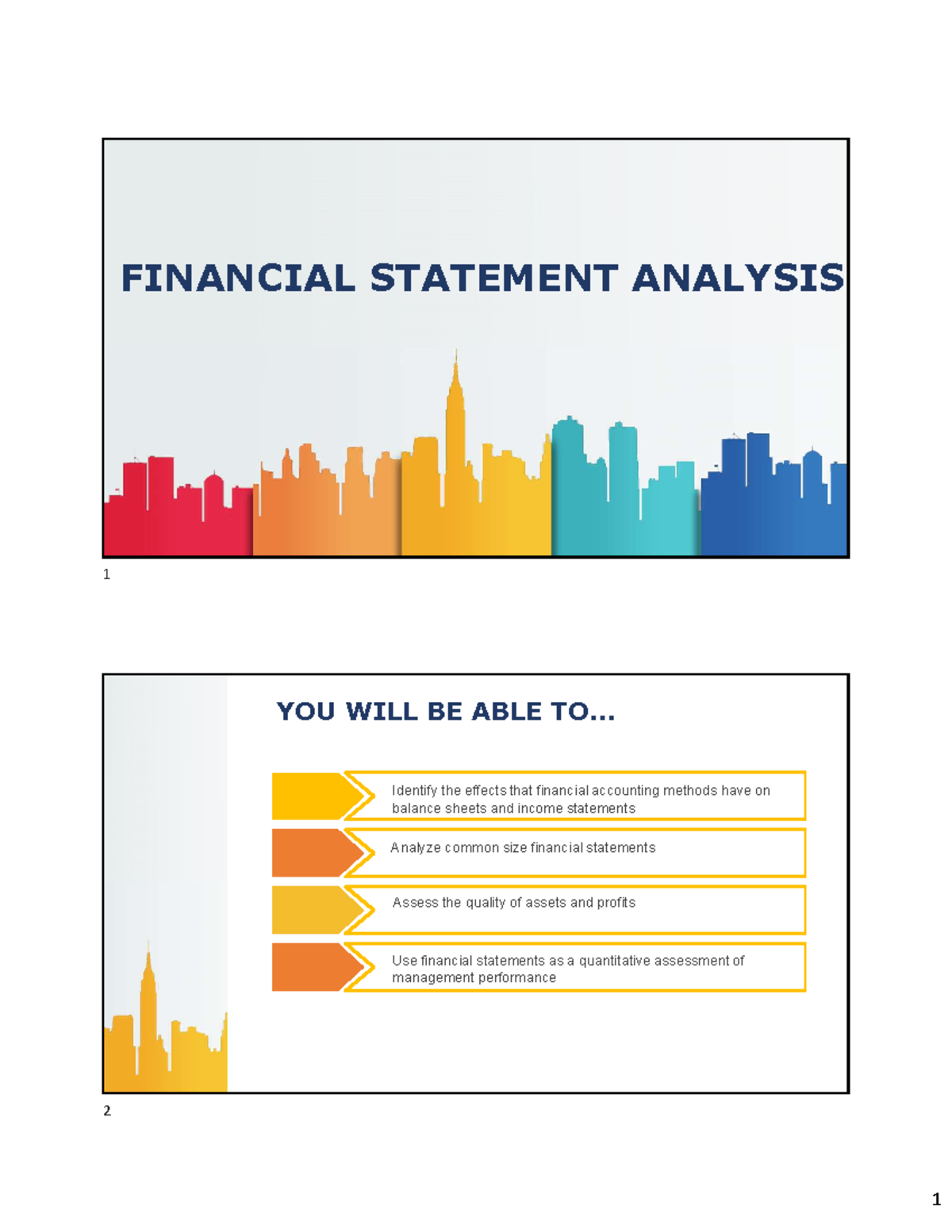 Financial Statement Analysis (FSA) - Key Insights and Techniques - Studocu