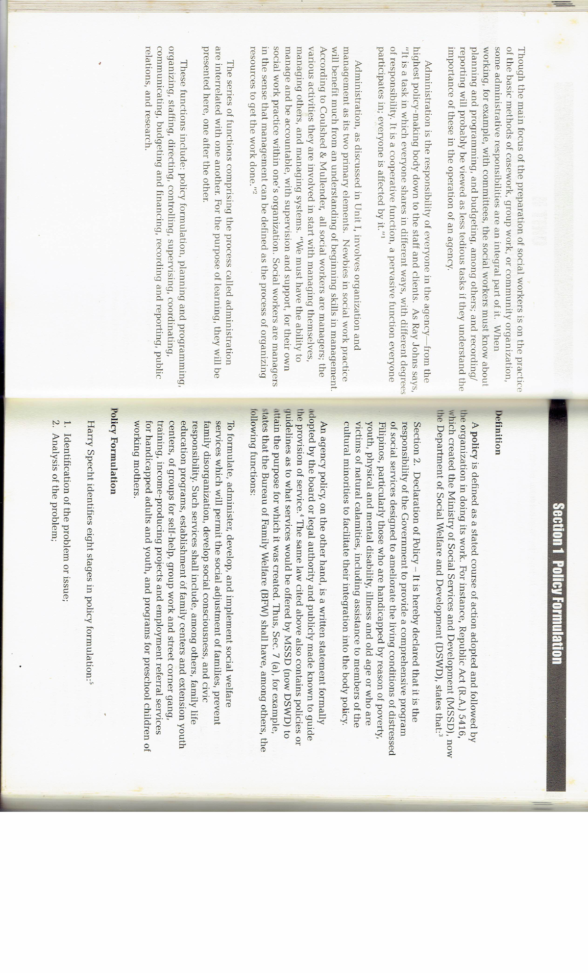 Administration - GENERAL ROLES AND FUNCTIONS OF AN ADMINISTRATOR ...