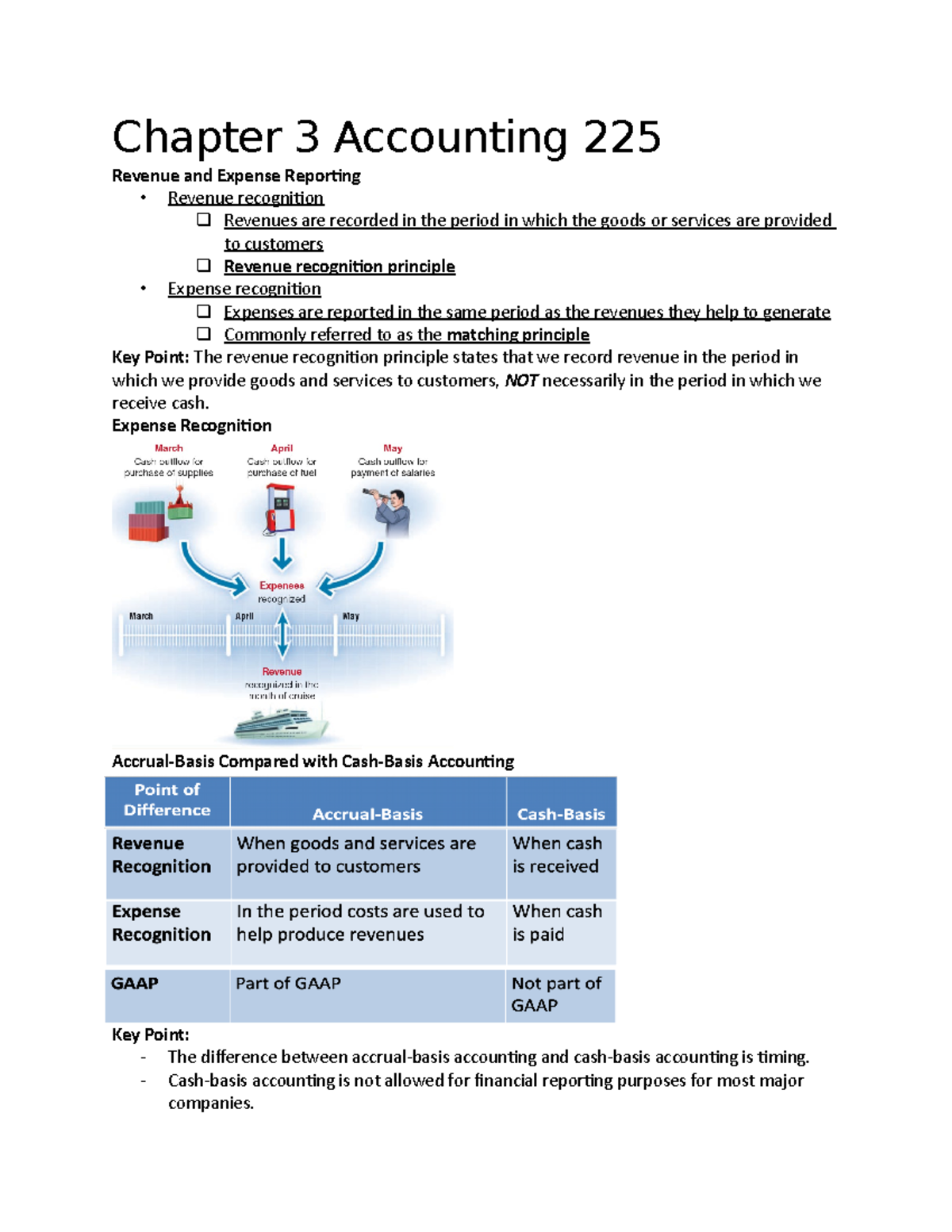 Chapter 3 Accounting 225 - Chapter 3 Accounting 225 Revenue and Expense ...