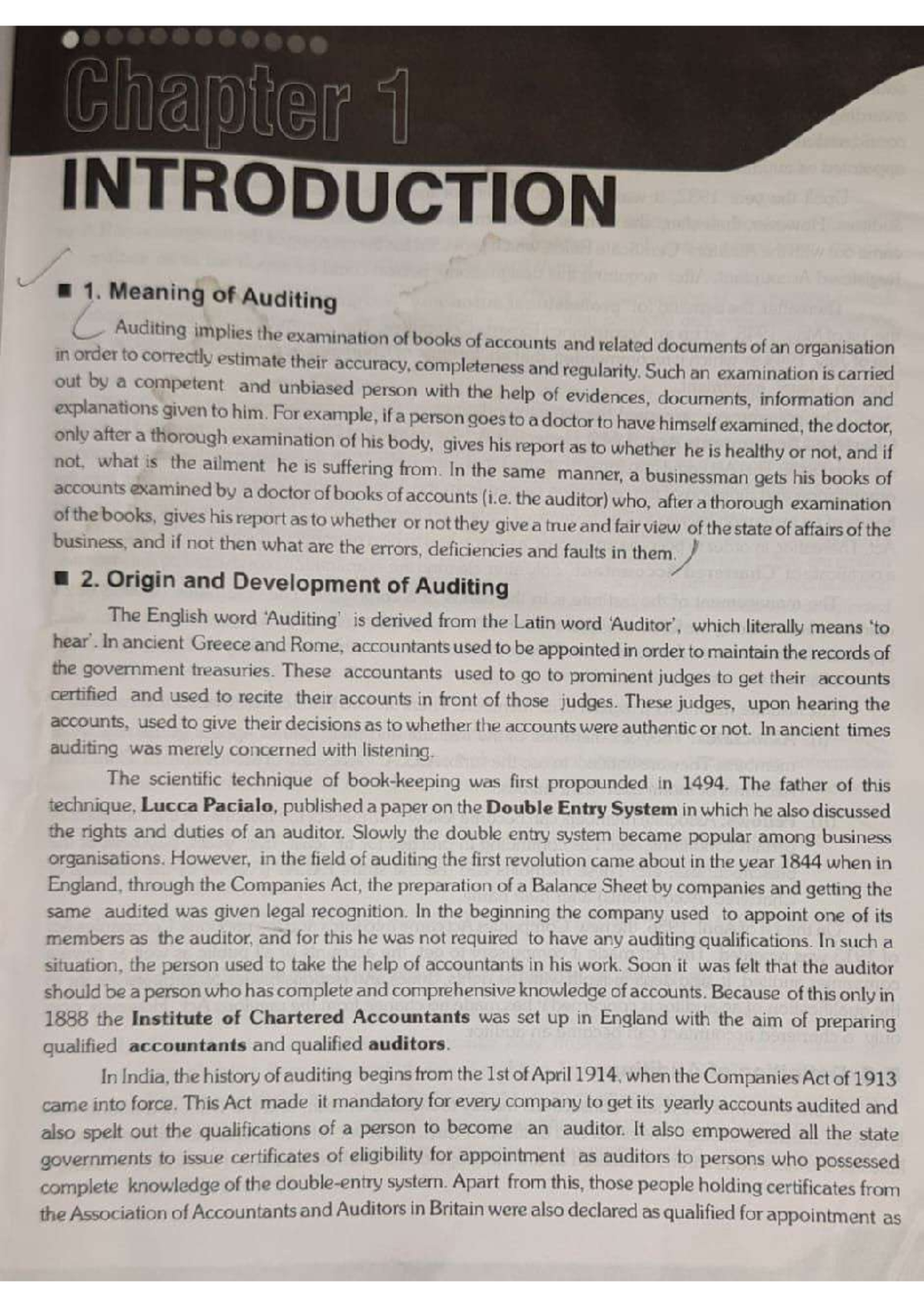 Basics of Auditing: An Introduction (CDLU2015) - Studocu