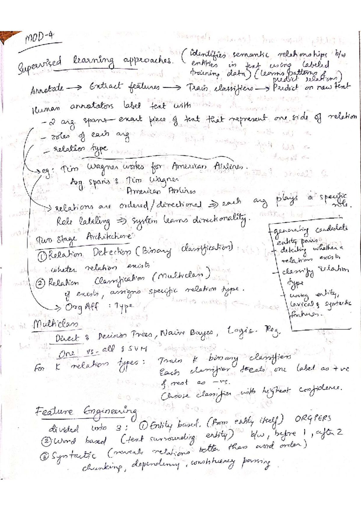 Mod4NLP - Last Minute Revision Notes for Module 4 - Studocu