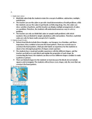 Math Methods task 1 - task 1 - Paige Maxwell Elementary Mathematics ...