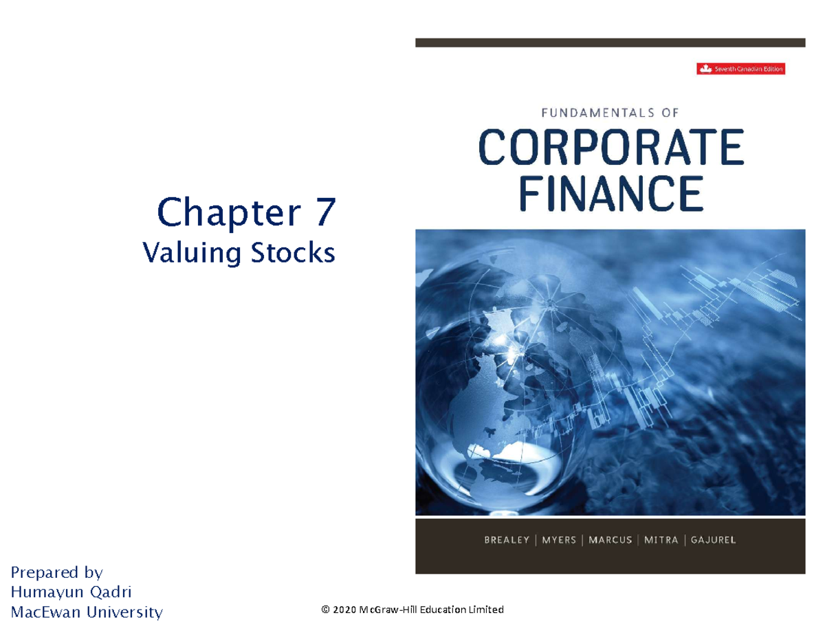 Valuing Stocks: Insights & Calculation Methods (FIN 2020) - Studocu