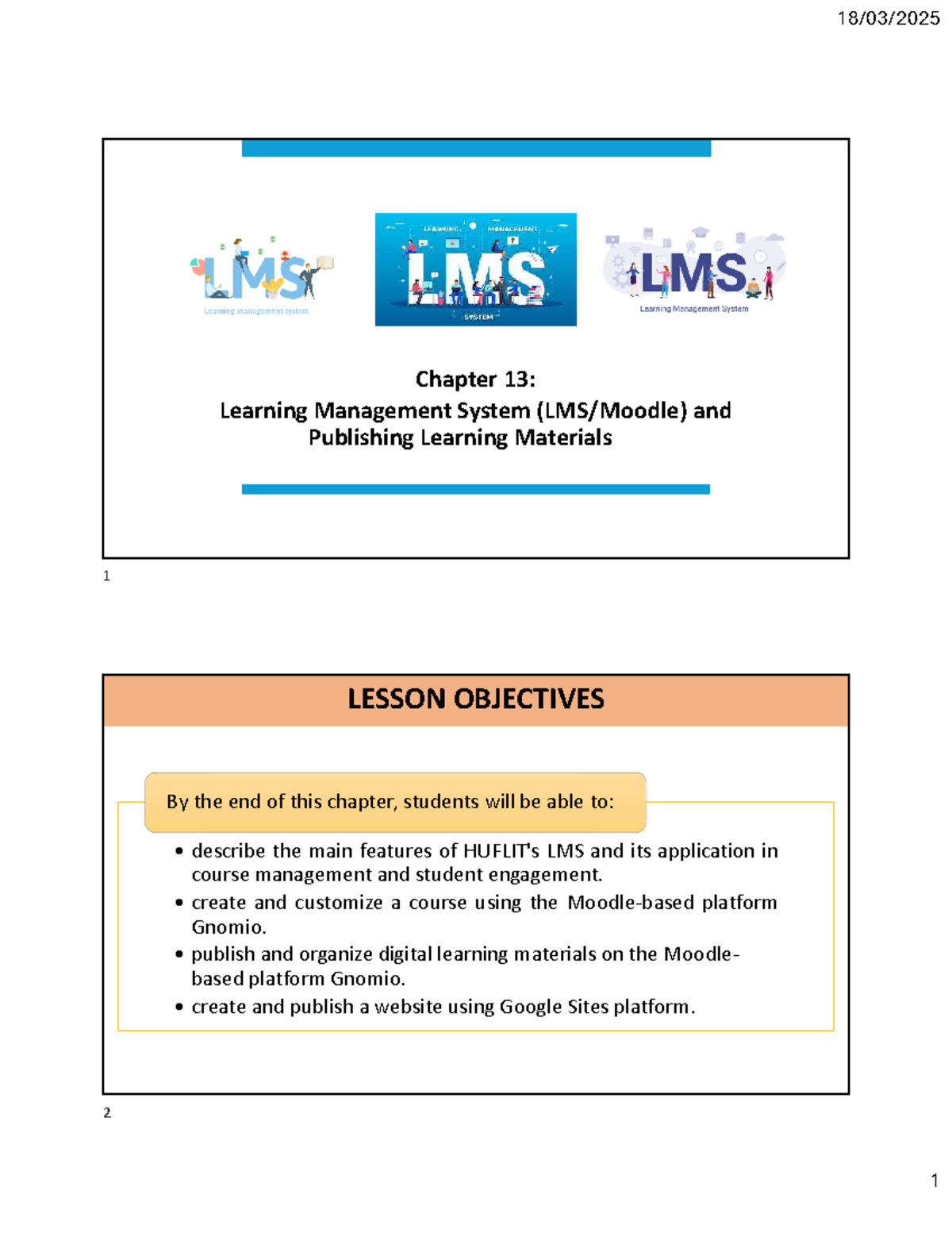 Chapter 13 - Learning Management System and Publishing Learning ...