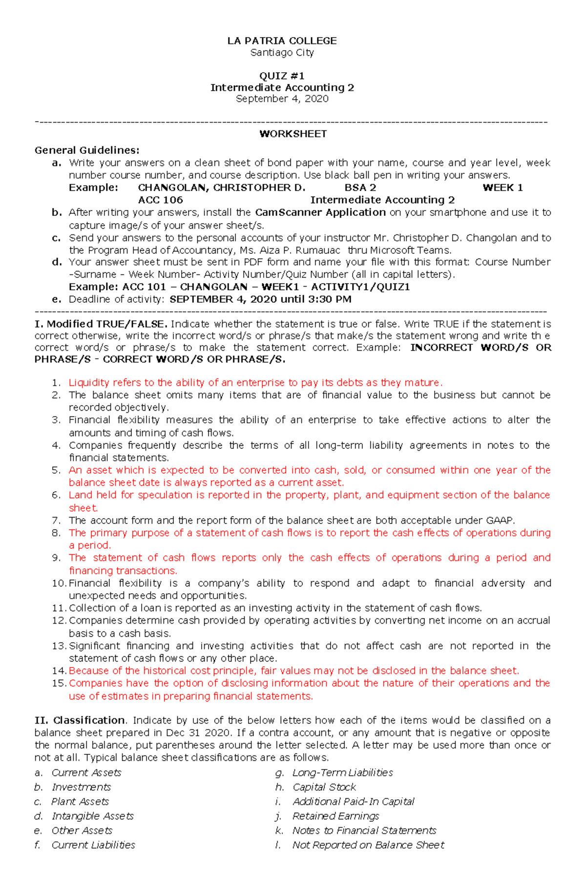 IA2 Quiz 1 Answers - Intermediate Accounting 2 - Studocu