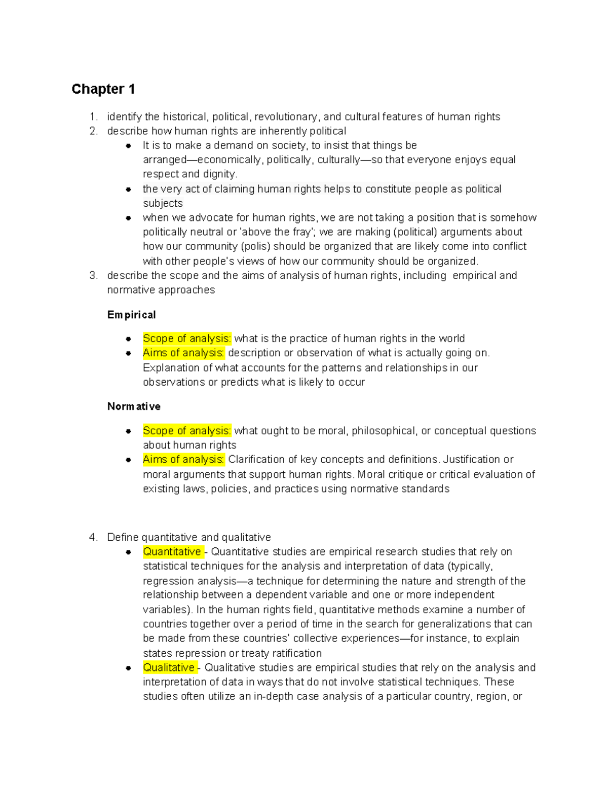 Human Rights - Introduction - Chapter 1 identify the historical ...