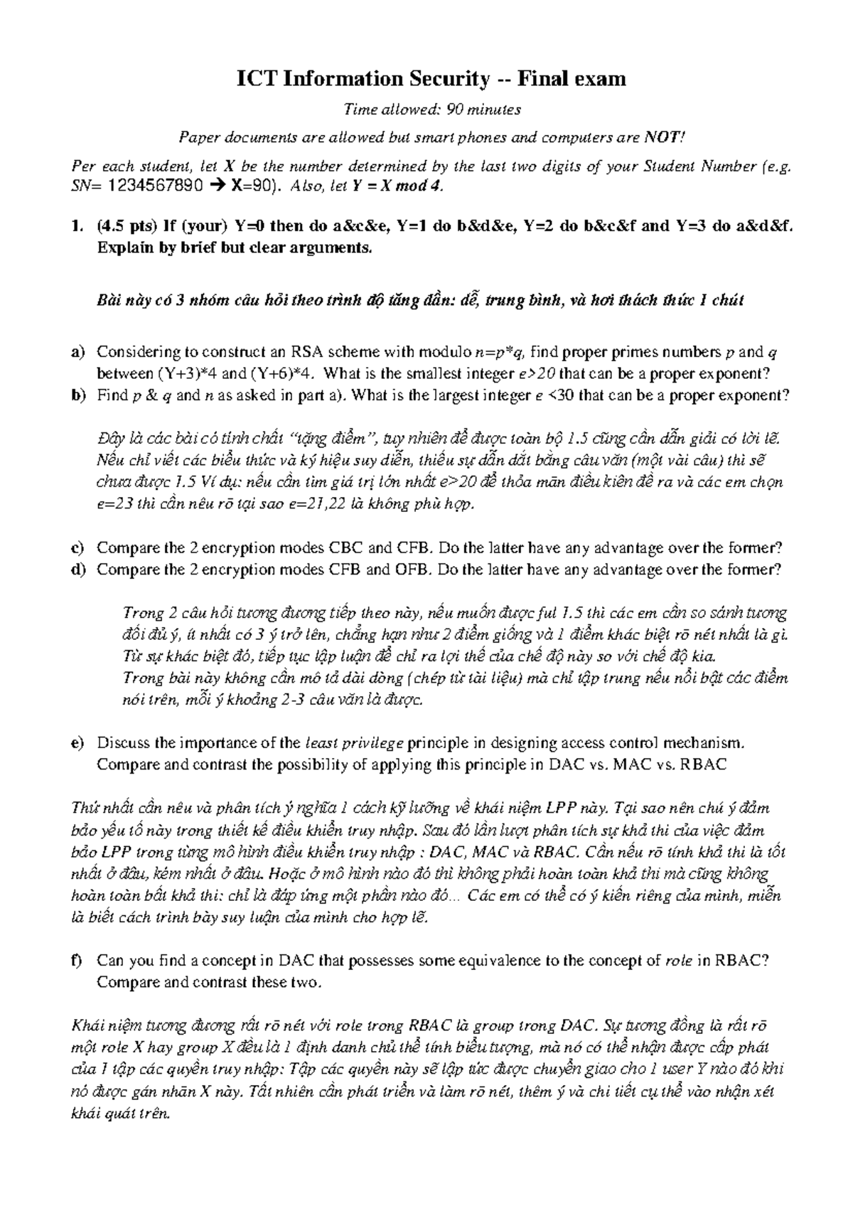 ICT Information Security Final Exam Review and Key Concepts - Studocu