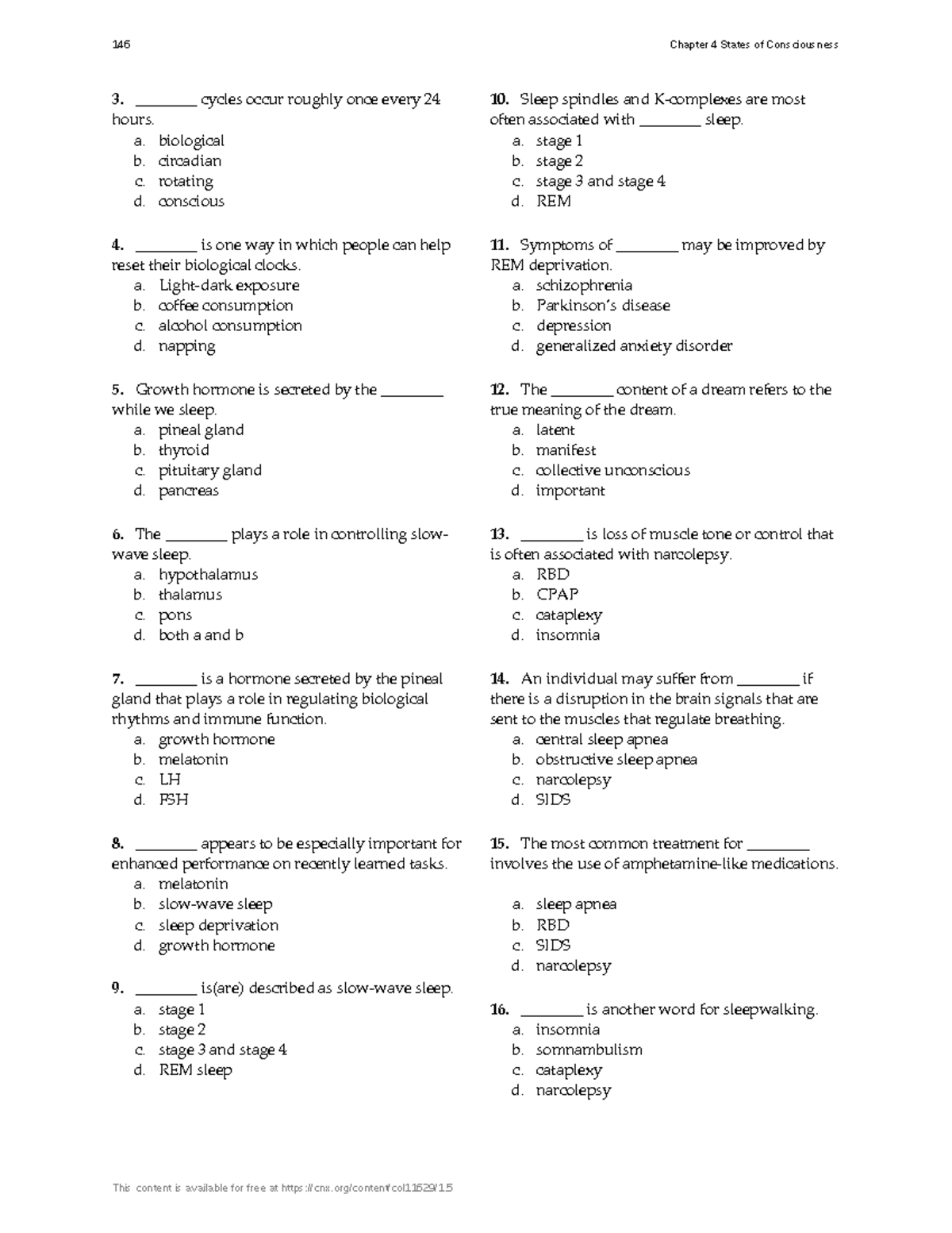 Psychology-LR-52 - Chapter 4 States of Consciousness Study Notes - Studocu