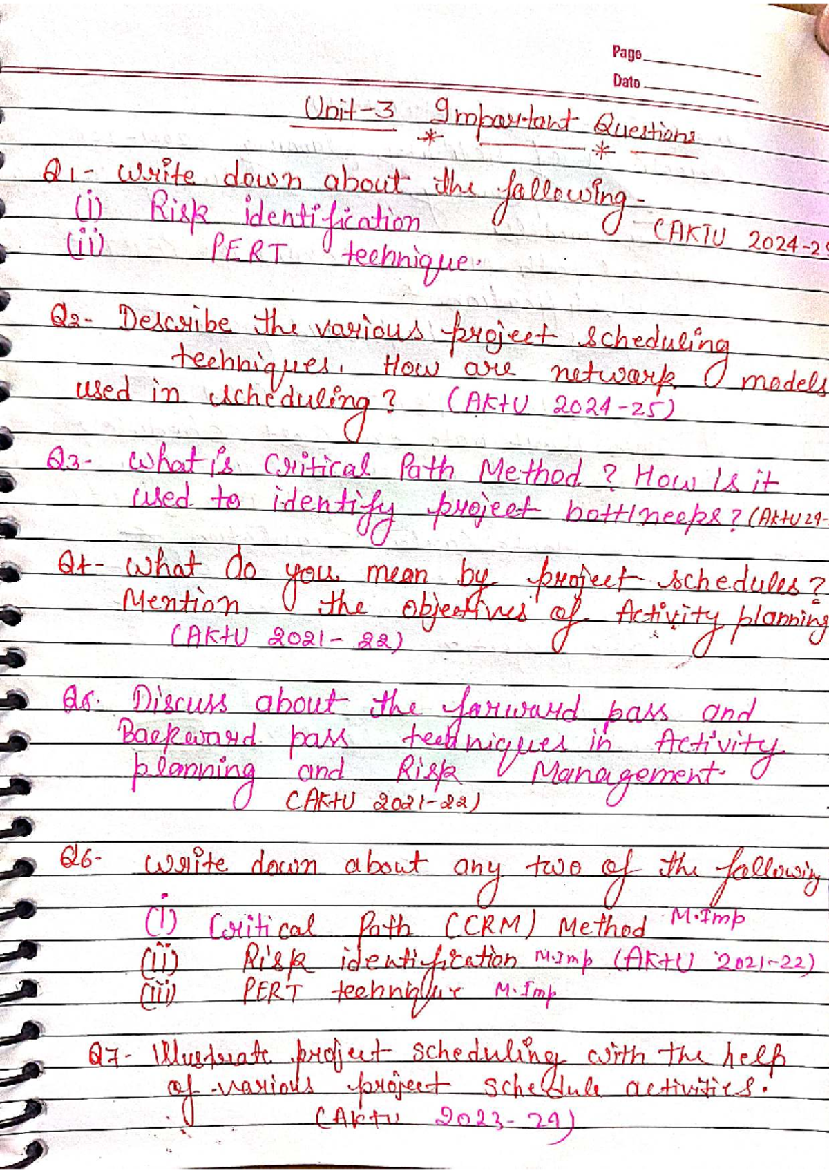 SPM 2024 Unit 3 Best Handwritten Notes - Studocu
