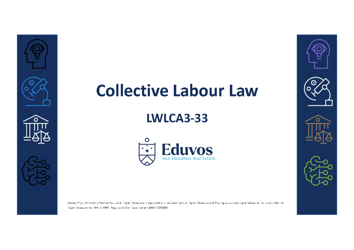 LWLCA3 - Week 3 Lecture Notes on Collective Labour Law Rights - Studocu