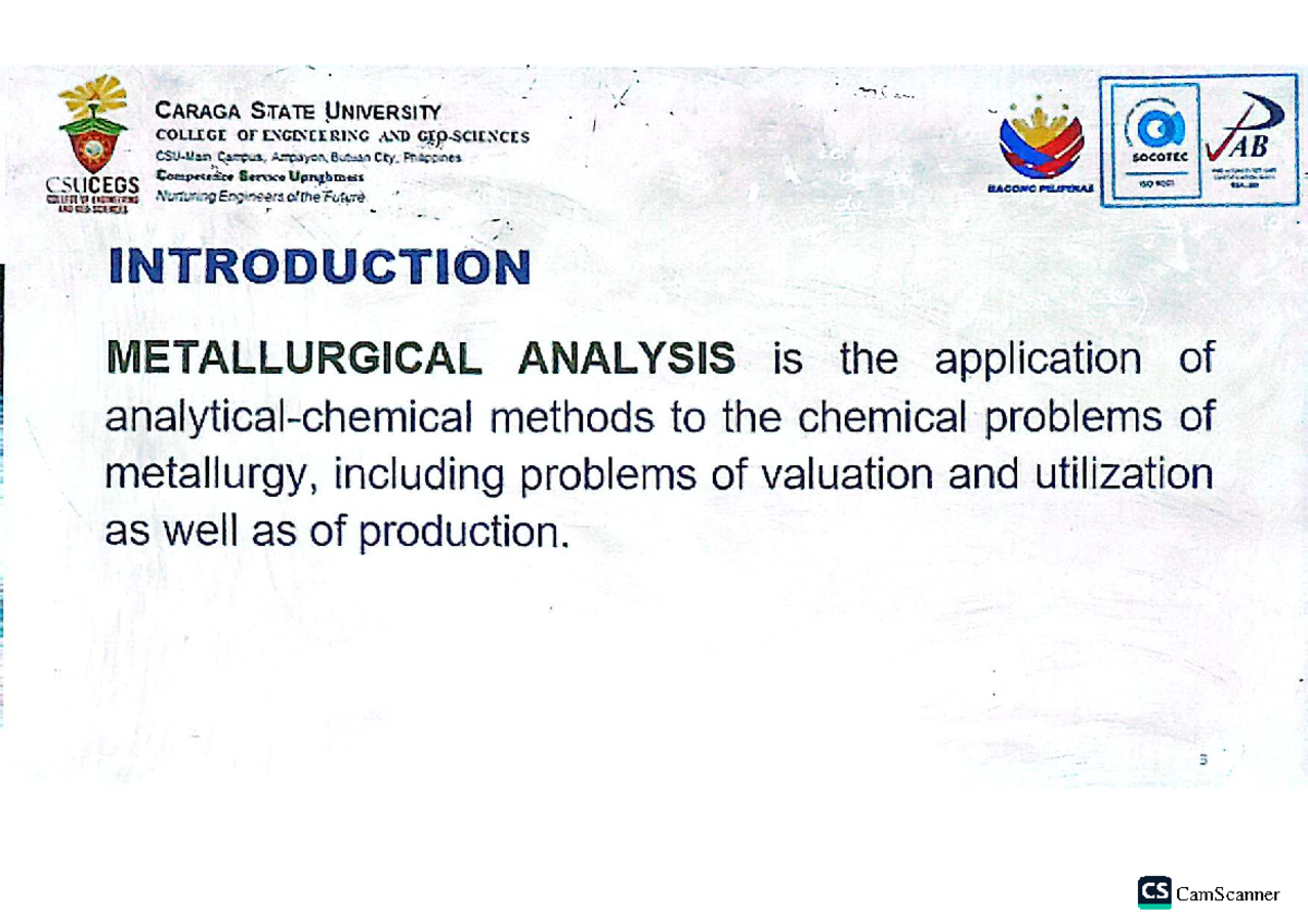 LEC 1: Metallurgical Analysis and Sample Preparation Techniques - Studocu
