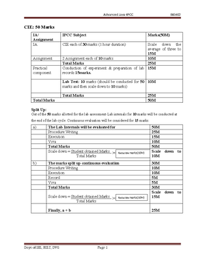Advanced JAVA syllabus - ADVANCED JAVA Semester IV Course Code BIS402 ...