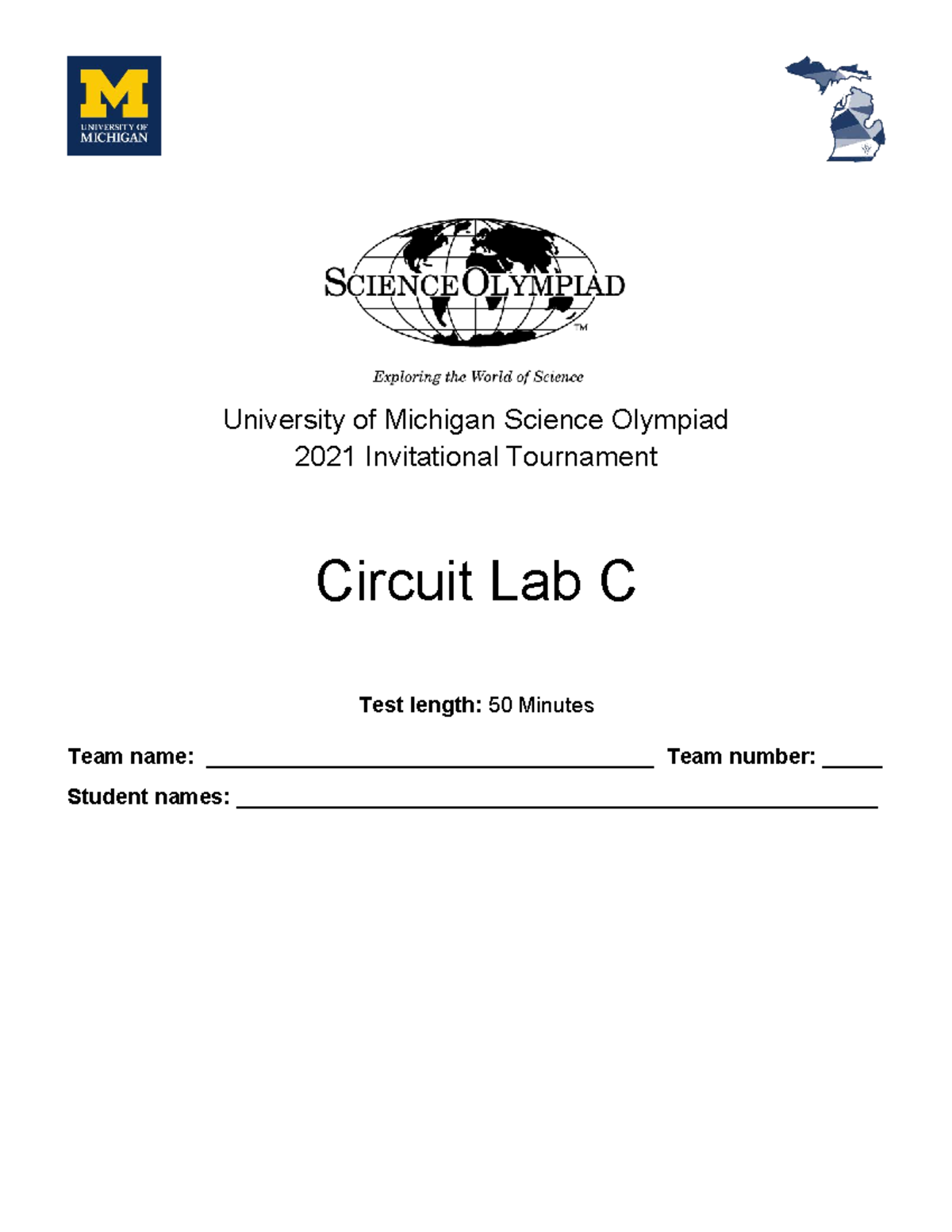 UMSO Circuit Lab Division C 2021 - MCQs & Short Answer Guide - Studocu