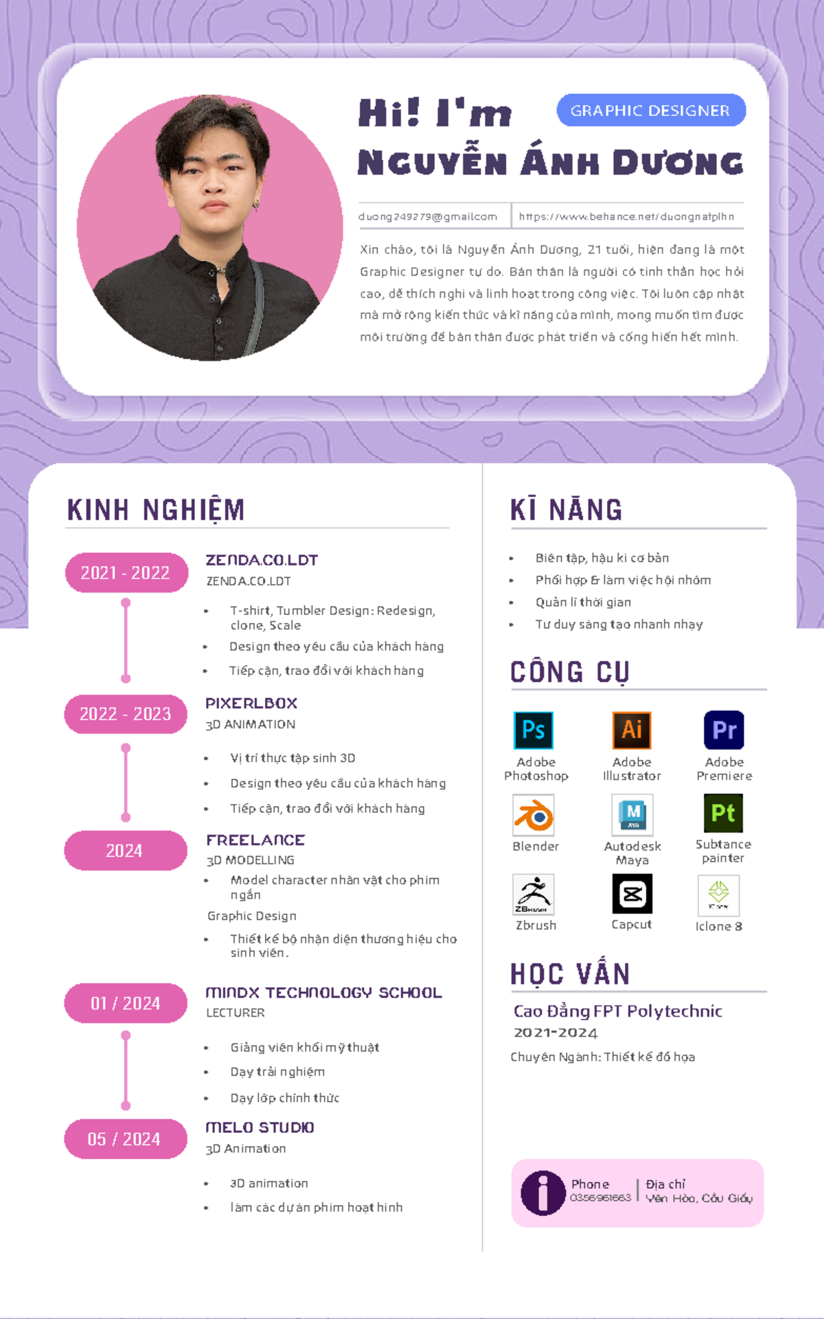 CV NEW - dfdfg - N GUYỄN Á NH D ƯƠNG Hi! i'm - Studocu