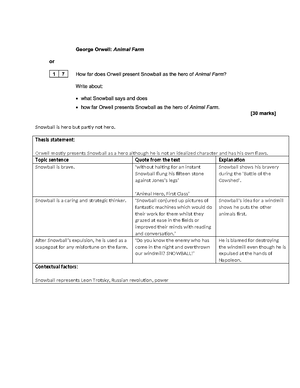 English language paper 1 Example answers - GCSE English Language Model ...