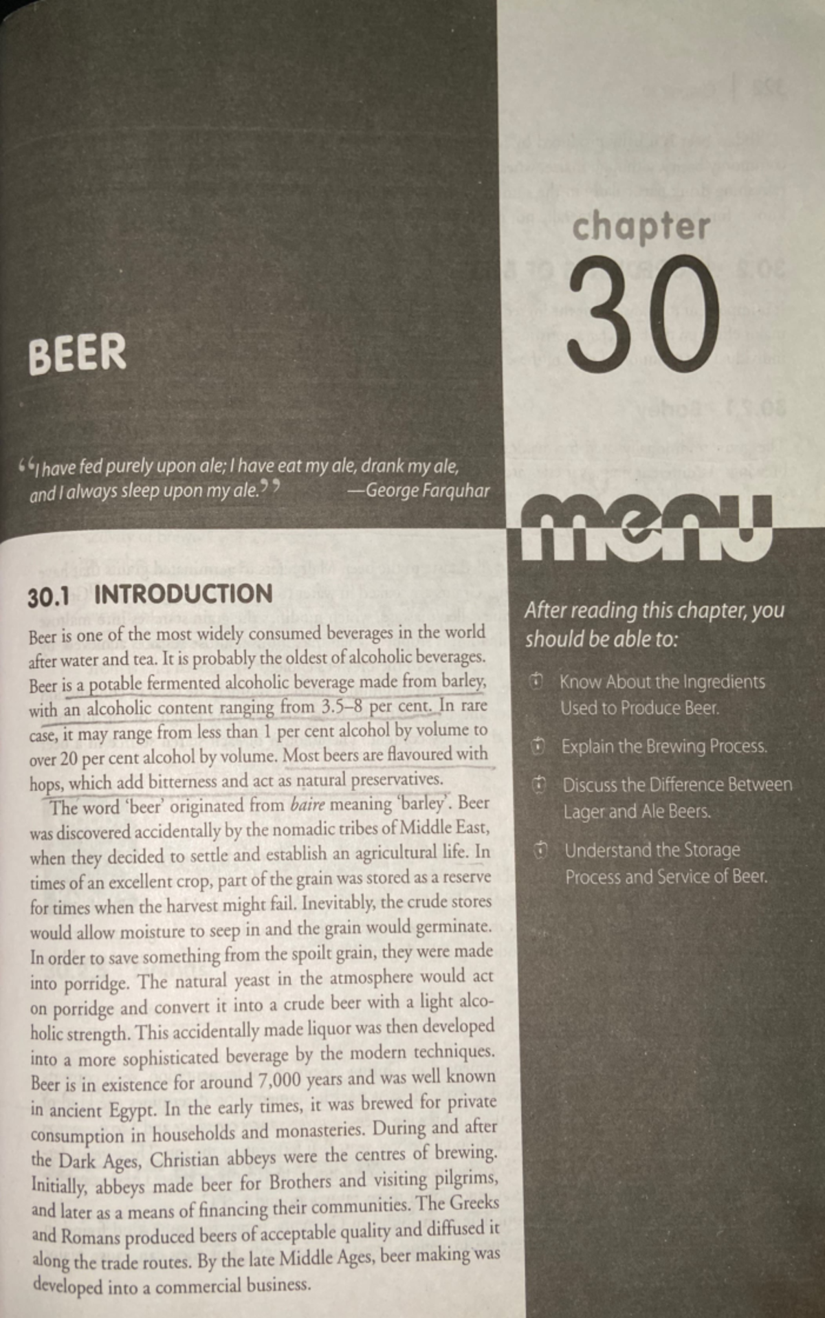 Beer textbook🍺 - Beer notes - ####### BEER , ' 1have fedpurelyupon ale ...